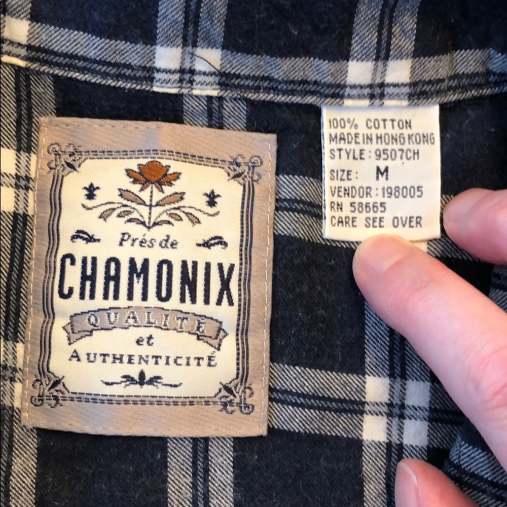 Chanonix Flannel tailored button down shirt - Picture 2 of 2